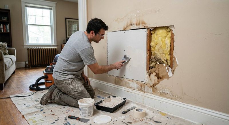 Garage Drywall Repair in Conroe, TX