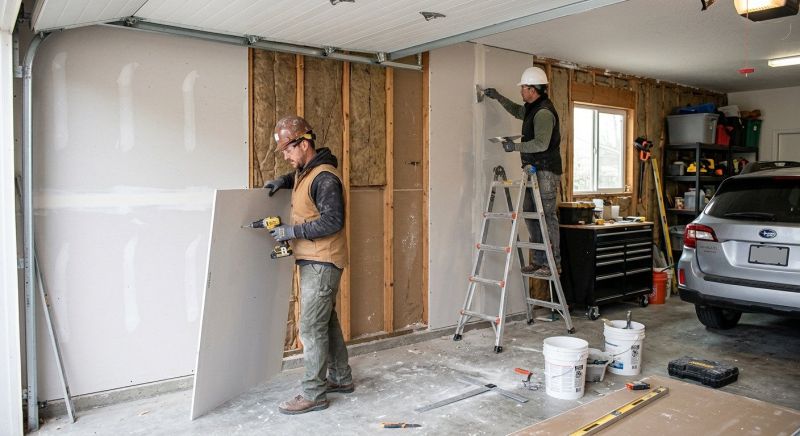 Garage Drywall Replacement in Alpharetta, GA